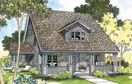 Craftsman house plans 17-224 - front exterior, 1,788 sq ft, 3 bed, 2 bath house plans | Monster House Plans