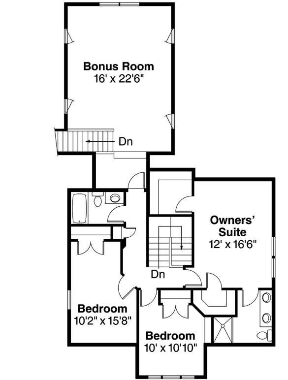 Upper/Second Floor Plan: 17-224