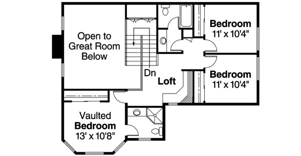 Upper/Second Floor Plan: 17-235