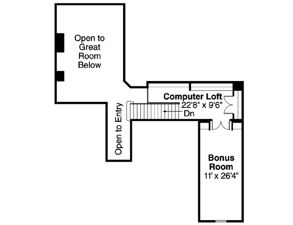 Upper/Second Floor Plan: 17-255