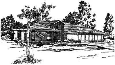Northwest house plans 17-293 - front exterior, 2,672 sq ft, 3 bed, 2 bath house plans | Monster House Plans