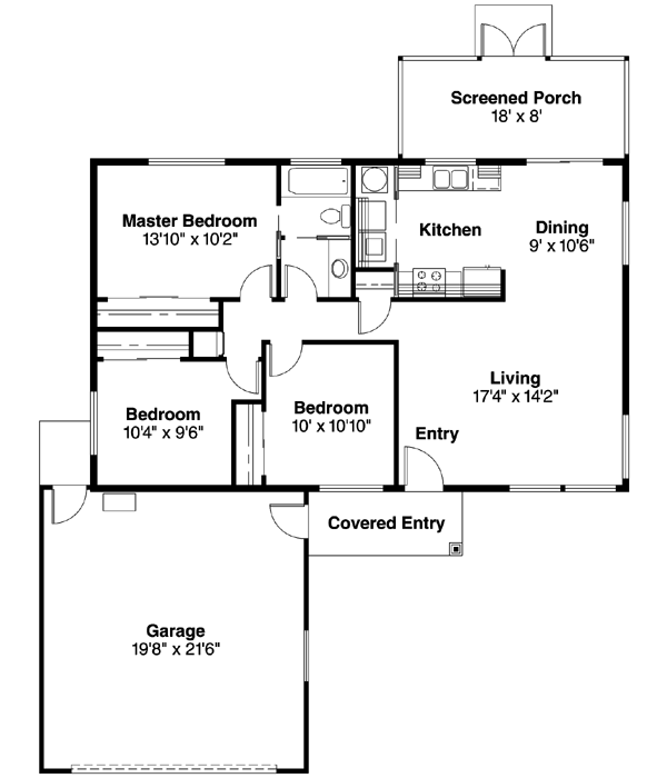 Main Floor Plan: 17-304