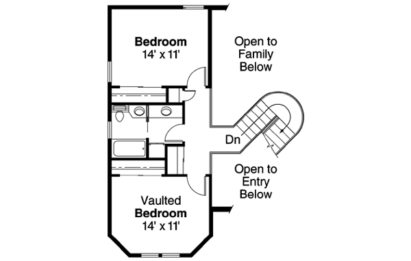 Upper/Second Floor Plan: 17-306