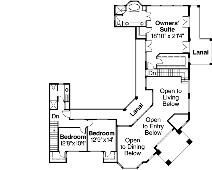 Upper/Second Floor Plan: 17-308