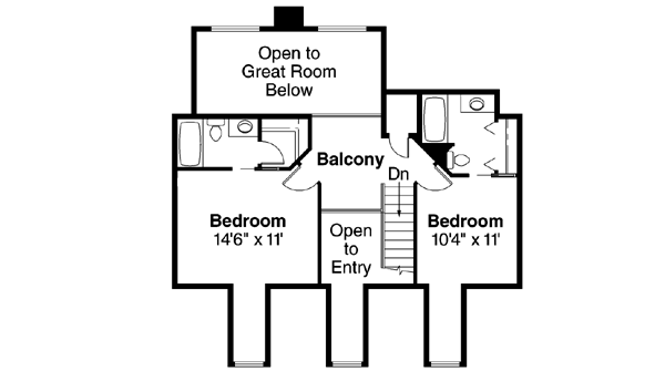 Upper/Second Floor Plan: 17-329