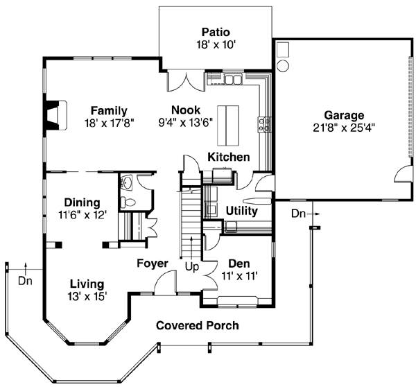 Main Floor Plan: 17-334