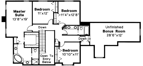 Upper/Second Floor Plan: 17-335