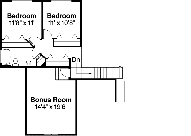 Upper/Second Floor Plan: 17-336