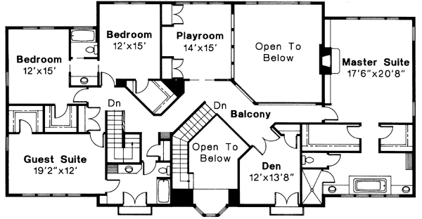 Upper/Second Floor Plan: 17-353