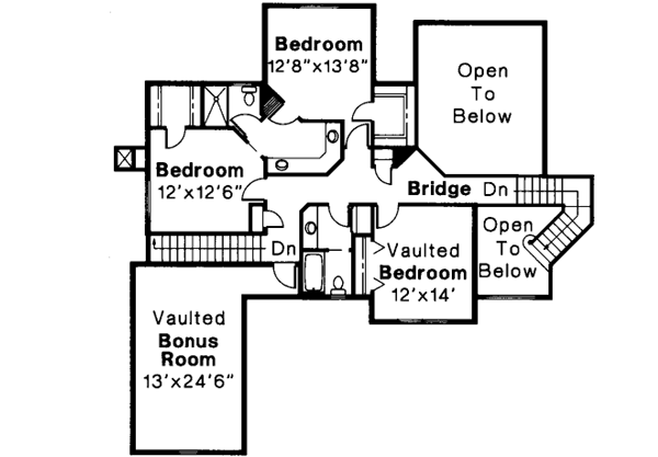 Upper/Second Floor Plan: 17-366