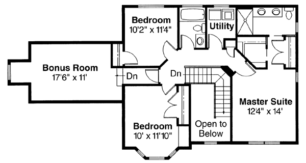 Upper/Second Floor Plan: 17-368