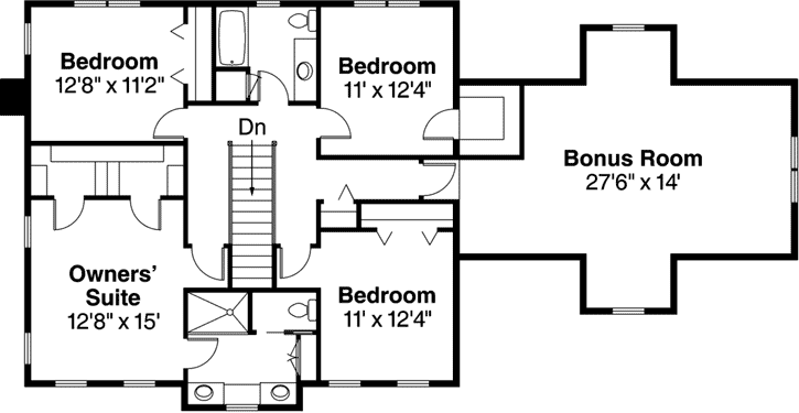 Upper/Second Floor Plan: 17-375