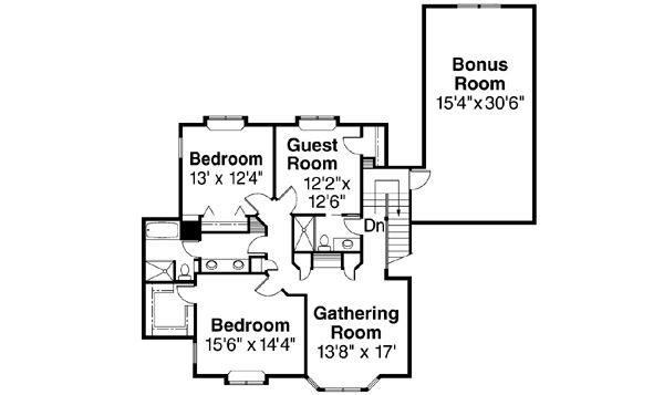 Upper/Second Floor Plan: 17-393