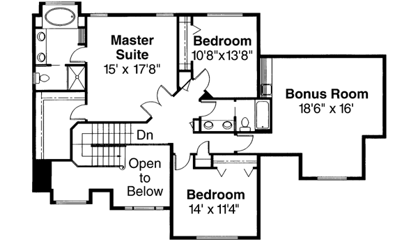 Upper/Second Floor Plan: 17-398