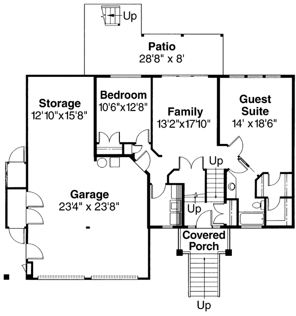 Lower Floor Plan: 17-400