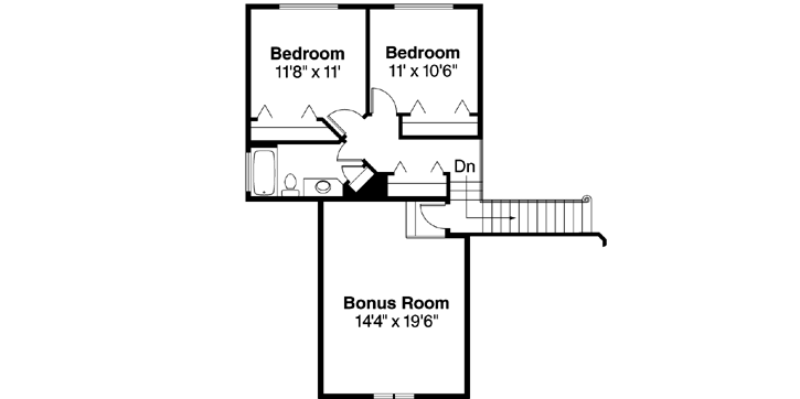 Upper/Second Floor Plan: 17-402