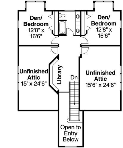 Upper/Second Floor Plan: 17-419