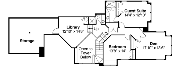 Upper/Second Floor Plan: 17-423