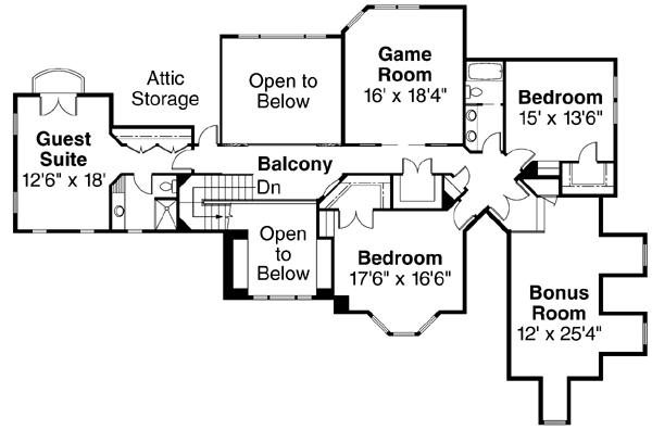 Upper/Second Floor Plan: 17-424