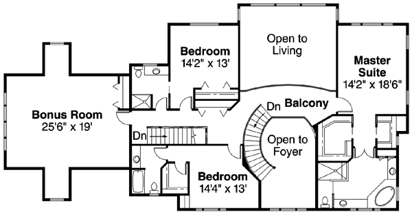 Upper/Second Floor Plan: 17-430