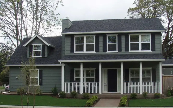 Farmhouse house plans 17-436 - front exterior, 1,604 sq ft, 3 bed, 2 bath house plans | Monster House Plans