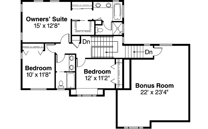 Upper/Second Floor Plan: 17-437