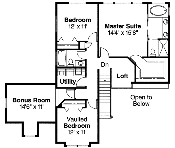 Upper/Second Floor Plan: 17-443