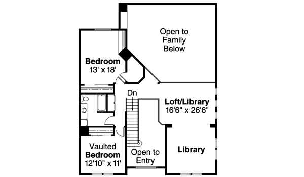 Upper/Second Floor Plan: 17-457