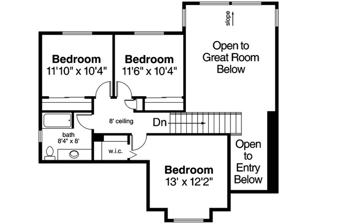 Upper/Second Floor Plan: 17-465