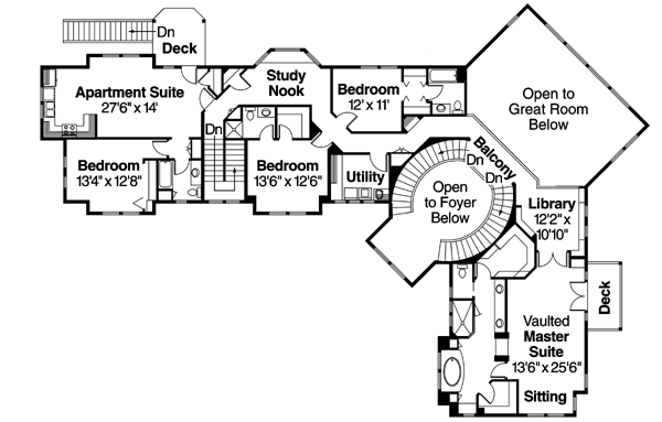 Upper/Second Floor Plan: 17-476