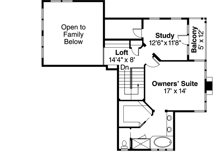 Upper/Second Floor Plan: 17-485