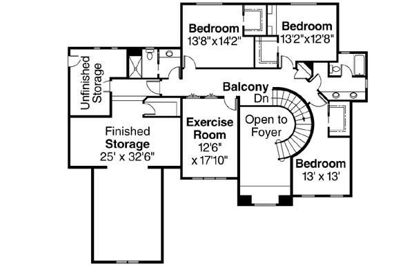 Upper/Second Floor Plan: 17-487