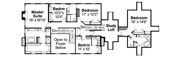 Upper/Second Floor Plan: 17-489
