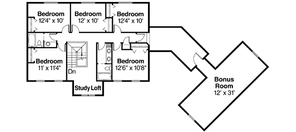 Upper/Second Floor Plan: 17-490