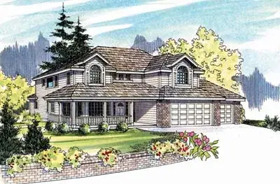 Northwest house plans 17-506 - front exterior, 2,013 sq ft, 3 bed, 2 bath house plans | Monster House Plans