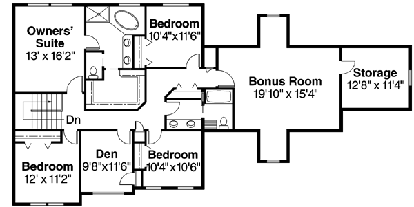 Upper/Second Floor Plan: 17-518
