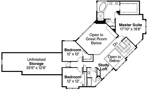 Upper/Second Floor Plan: 17-535