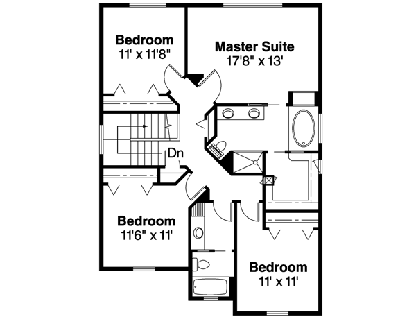 Upper/Second Floor Plan: 17-539