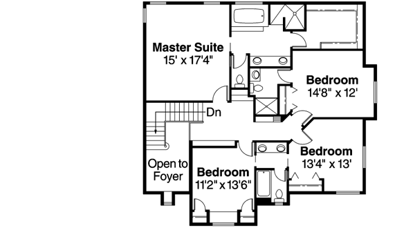 Upper/Second Floor Plan: 17-540