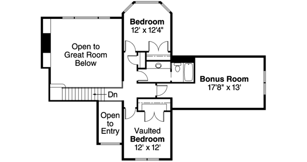 Upper/Second Floor Plan: 17-541