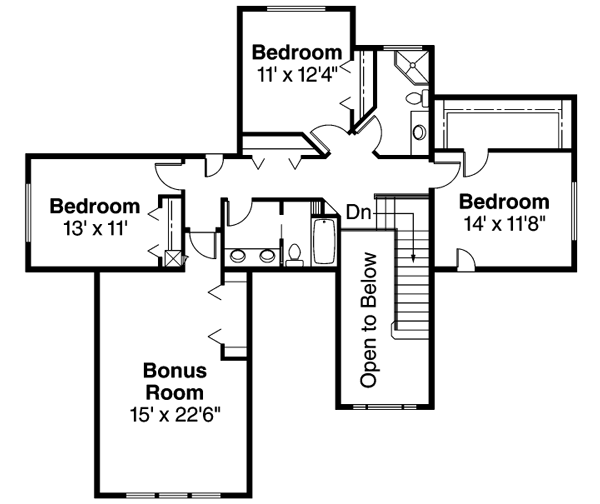 Upper/Second Floor Plan: 17-542