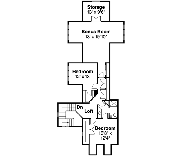 Upper/Second Floor Plan: 17-554