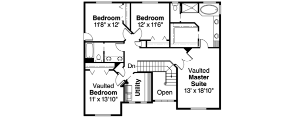Upper/Second Floor Plan: 17-558
