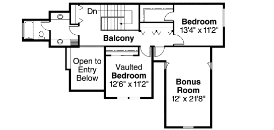 Upper/Second Floor Plan: 17-562