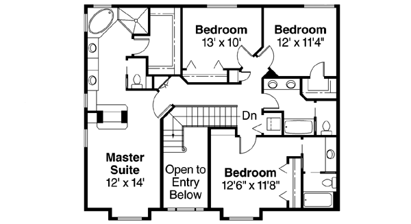 Upper/Second Floor Plan: 17-564