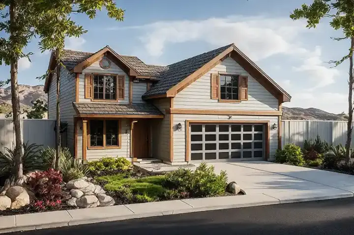 Country house plans 17-566 - front exterior, 1,496 sq ft, 4 bed, 2 bath house plans | Monster House Plans