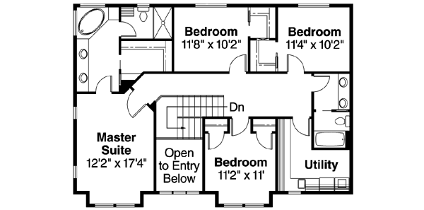 Upper/Second Floor Plan: 17-581
