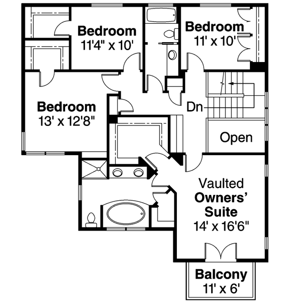 Upper/Second Floor Plan: 17-587
