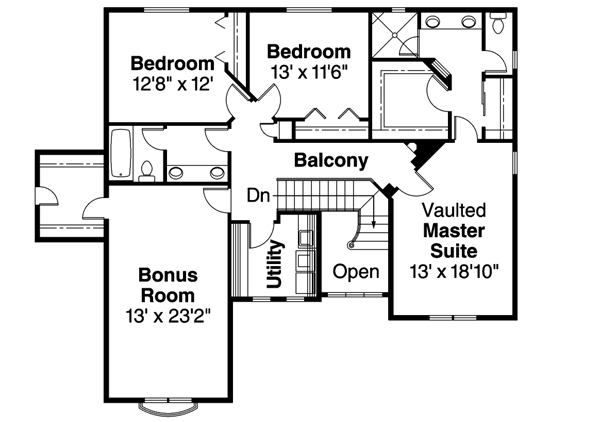 Upper/Second Floor Plan: 17-604