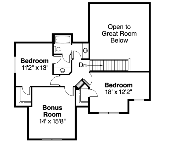 Upper/Second Floor Plan: 17-606